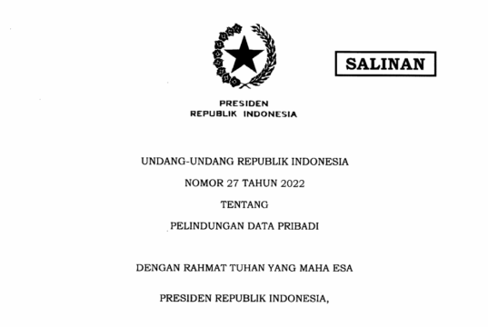 Penjelasan detail mengenai UU nomor 27 Tahun 2022 Perlindungan data pribadi